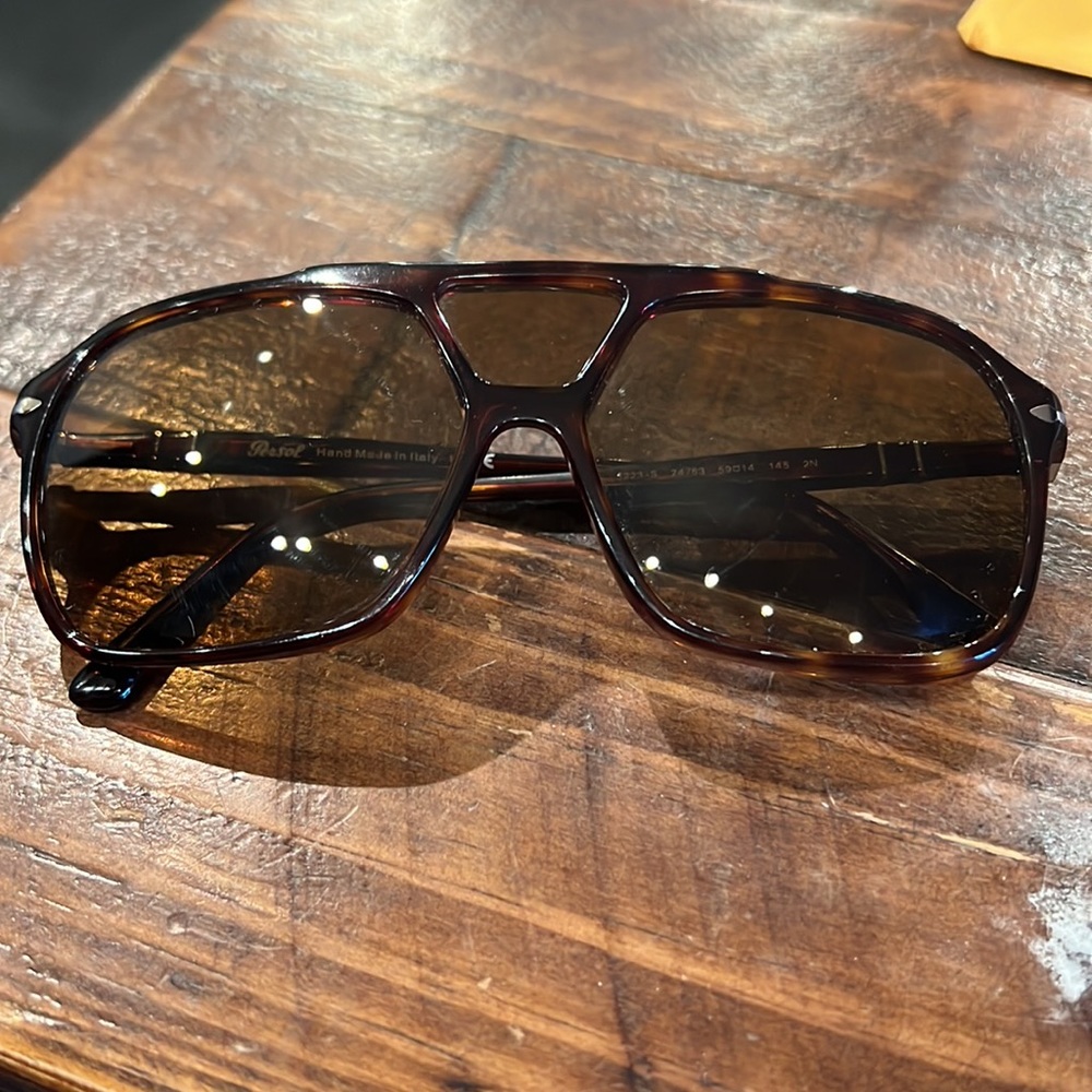 Persol Tortoise and Brown Sunglasses - Picture 7 of 11
